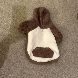 Dog hoodie.